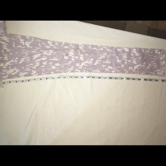 Vanilla Star Purple and White Pattern Pants - Picture 4 of 4